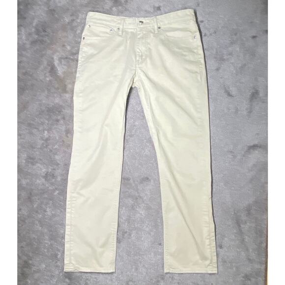 Levi's 511 Red Tab Black Patch Size 32 X 28 (34X30) Khaki Stretch Slim Fit Jeans - Picture 2 of 10